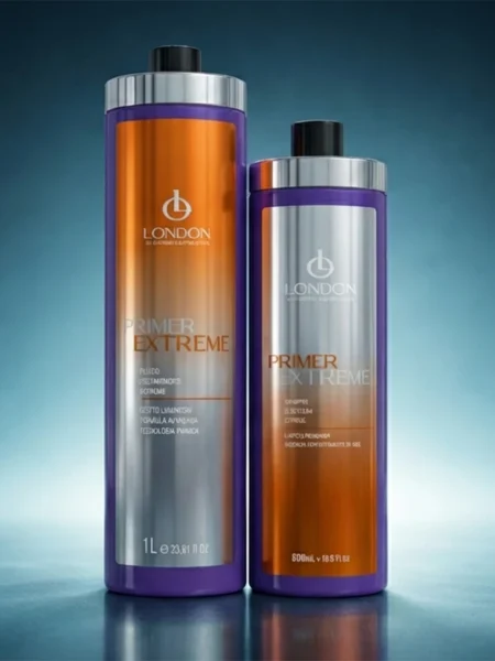 Escova London Primer Extreme Fluído Restaurador (Contém 40% de hidrolisado de abumina, somente para cabelos extremamente crespos ) Não indicado em loiros