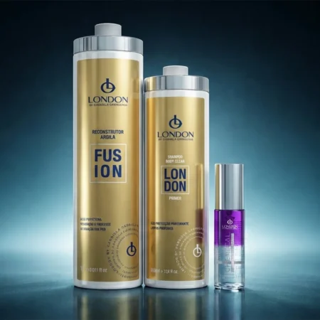 Escova London Fusion Reconstrutor de Argila + Chemical Spray de Brilho