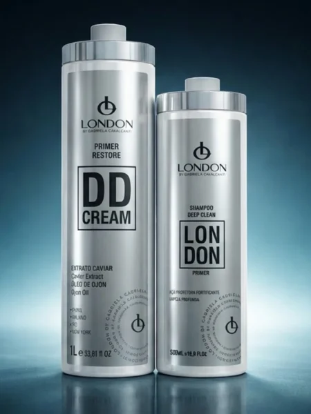 Escova London DD Cream Primer Restore Caviar (Contém 25% de hidrolisado de albumina)